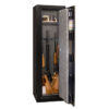 Open Gun Rack Liberty Centurion Deluxe 12-Gun Safe: Electronic Lock, 30-Mins Fire Protection, Black