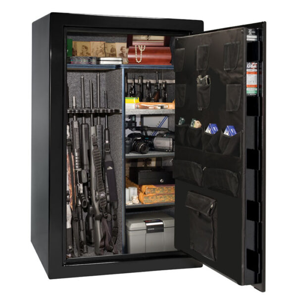 Open Liberty USA 36-Gun Safe: E-lock, 60-Minute Fire Protection, Black, 3-1 Flex Interior