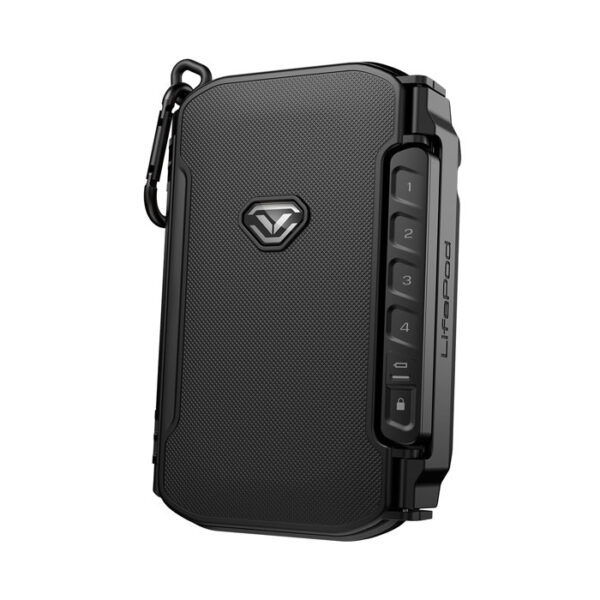 Closed Vaultek® LifePod X Secure Mini Weather Resistant Keypad Safe in Covert Black